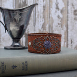 Leather and Lace Cuff Bracelet