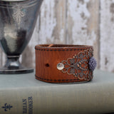 Leather and Lace Cuff Bracelet