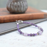 Amethyst and Sterling Silver Bracelet