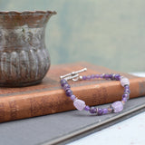 Amethyst and Sterling Silver Bracelet