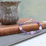 Amethyst and Sterling Silver Bracelet