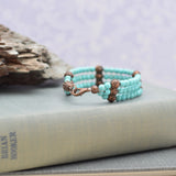 Turquoise Choker Necklace and Bracelet Set