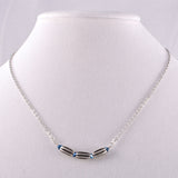 Dainty Silver Bar Necklace