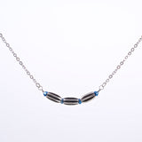 Dainty Silver Bar Necklace
