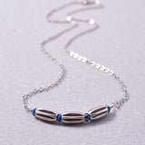Dainty Silver Bar Necklace