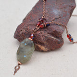 Vampire Diaries - Labradorite and Antiqued Copper Necklace