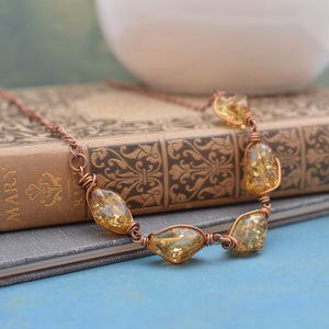Amber Nugget Necklace