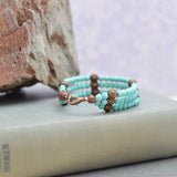 Turquoise Choker Necklace and Bracelet Set
