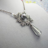 Silver and Pearl Necklace