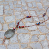 Vampire Diaries - Labradorite and Antiqued Copper Necklace